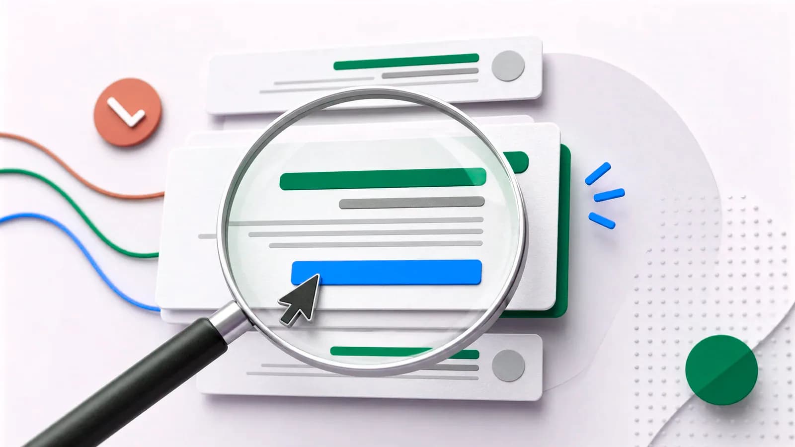 A generator producing optimized search snippets across many pages